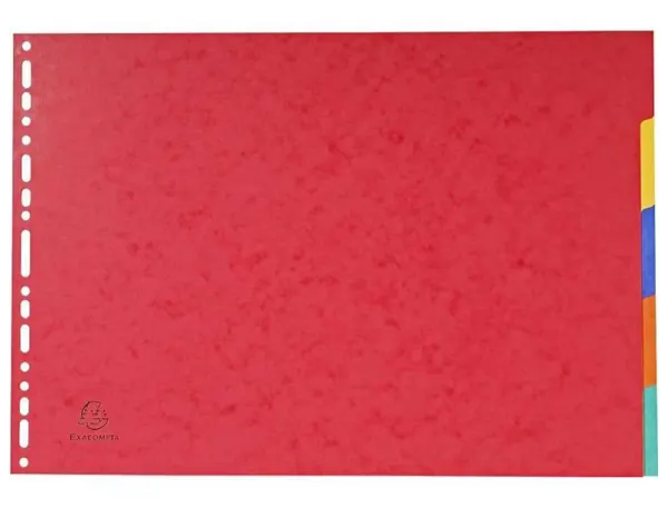 EXACOMPTA Intercalaires en carton, uni A3 paysage, 5 touches — Classement & archivage — vue 3