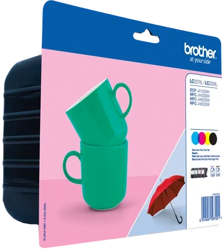 Brother LC-227XL+LC-225XL Noir(e) / Cyan / Magenta / Jaune Value Pack LC227XLVALBPDR — Consommables informatiques