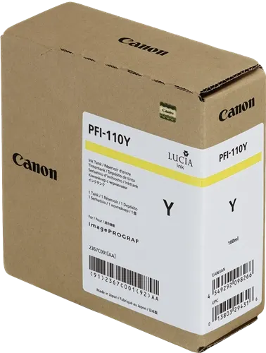 Canon PFI-110y Jaune Cartouche d'encre 2367C001 — Consommables informatiques