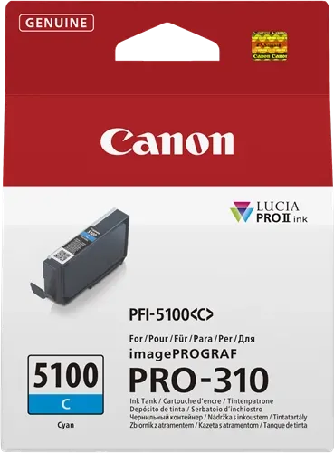 Canon PFI-5100c Cyan Cartouche d'encre 6953C001 — Consommables informatiques