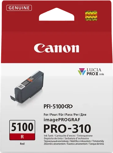 Canon PFI-5100r Rouge Cartouche d'encre 6958C001 — Consommables informatiques