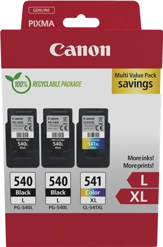 Canon PG-540L+CL-541XL Multipack Noir(e) / Plusieurs couleurs — Consommables informatiques