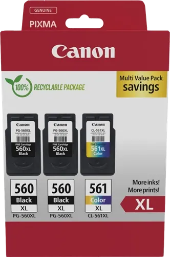 Canon PG-560XL+CL-561XL Multipack Noir(e) / Plusieurs couleurs — Consommables informatiques