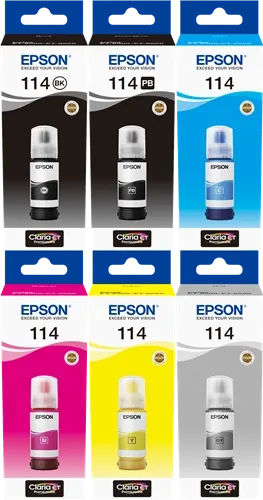 Epson 114 Multipack Noir(e) / Noir (photo) / Cyan / Magenta / Jaune / Gris — Consommables informatiques