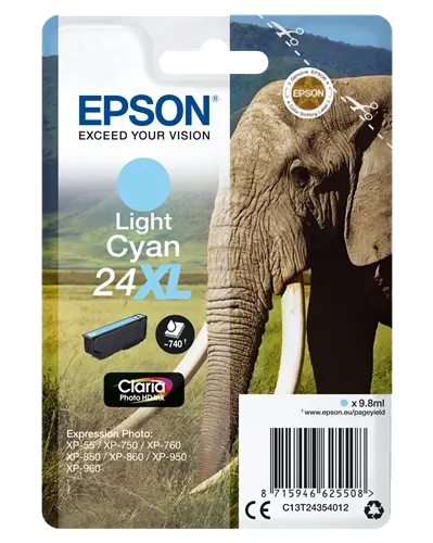 Epson 24 XL Cyan (brillant) Cartouche d'encre C13T24354012 — Consommables informatiques
