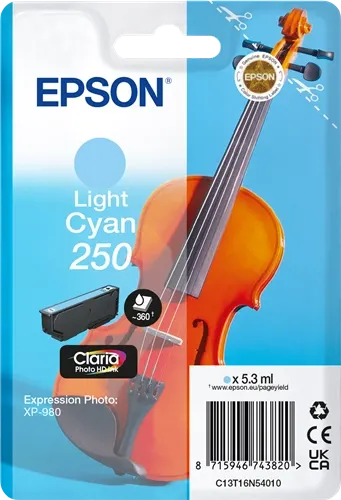 Epson 250 Cyan (brillant) Cartouche d'encre C13T16N54010 — Consommables informatiques