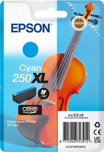 Epson 250 XL Cyan Cartouche d'encre C13T16P24010 — Consommables informatiques