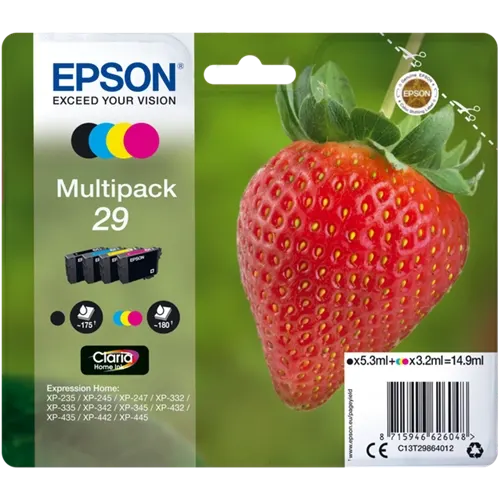 Epson 29 Multipack Noir(e) / Cyan / Magenta / Jaune — Consommables informatiques