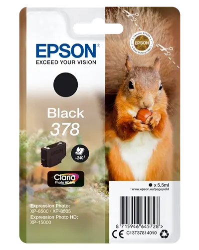 Epson 378 Noir(e) Cartouche d'encre C13T37814010 — Consommables informatiques