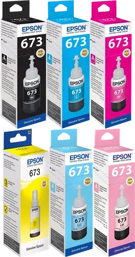 Epson 673 Multipack Noir(e) / Cyan / Magenta / Jaune / Cyan (brillant) / Magenta (brillant) — Consommables informatiques