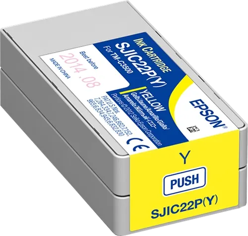 Epson SJIC22P-Y Jaune Cartouche d'encre C33S020604 — Consommables informatiques