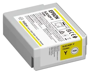 Epson SJIC42P-Y Jaune Cartouche d'encre C13T52M440 — Consommables informatiques