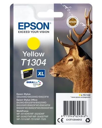 Epson T1304 XL Jaune Cartouche d'encre C13T13044012 — Consommables informatiques