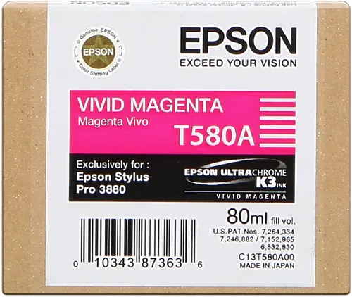 Epson T580A Magenta Cartouche d'encre C13T580A00 — Consommables informatiques