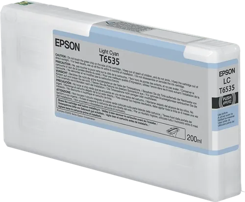 Epson T6535 Cyan (brillant) Cartouche d'encre C13T653500 — Consommables informatiques