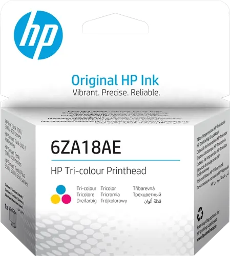 HP 100/300/400 Serie Tête d'impression Cyan / Magenta / Jaune (6ZA18AE) — Consommables informatiques