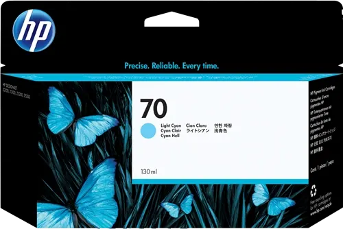 HP 70 Cyan (brillant) Cartouche d'encre C9390A — Consommables informatiques
