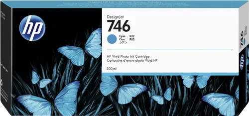 HP 746 Cyan Cartouche d'encre P2V80A — Consommables informatiques
