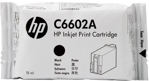 HP SPS 18ml Noir(e) Cartouche d'encre C6602A — Consommables informatiques