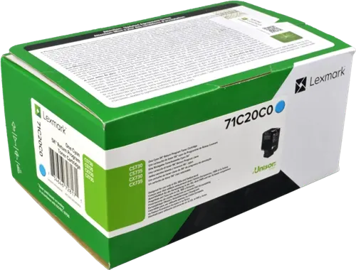 Lexmark 71C20C0 Cyan Toner — Consommables informatiques