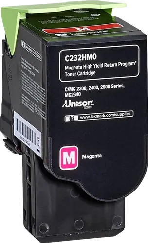 Lexmark C232HM0 Magenta Toner — Consommables informatiques