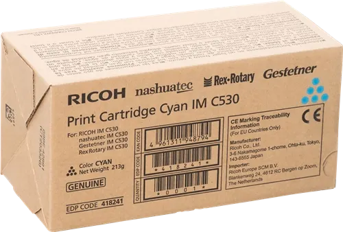 Ricoh IM C530C Cyan Toner — Consommables informatiques