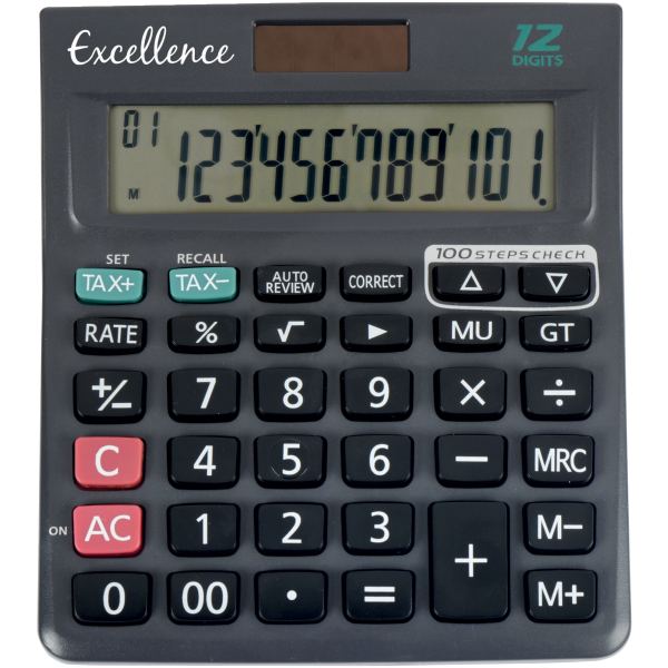 Machine à calculer de Bureau 12 chiffres Excellence — BUREAUTIQUE