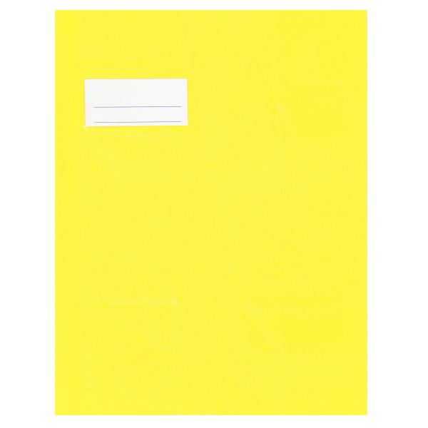 Paquet de 10 protège-cahiers en PVC 21/100ème, pour format 17x22 cm, jaune — Non classé