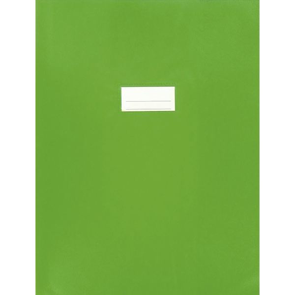 Protège-cahier en PVC 21/100ème, pour format 24x32 cm, vert — Non classé