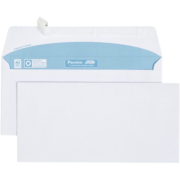 Paquet de 100 enveloppes blanches 110x220mm 80g bande siliconée — Non classé