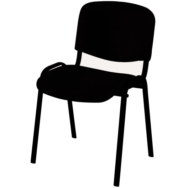 Chaise Accueil Budget noir, N.C — MOBILIER