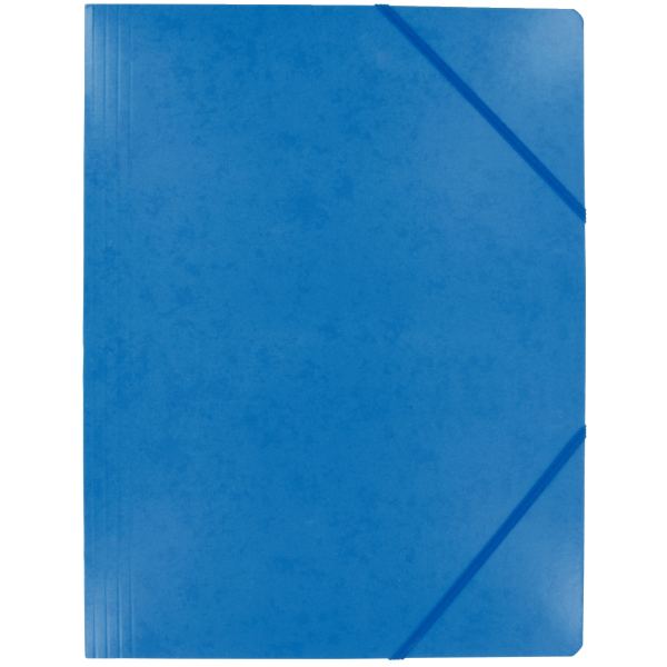 Chemise sans rabat à élastiques en carte lustrée 5/10ème, bleu — Non classé
