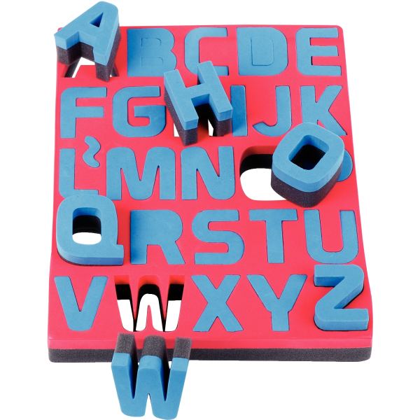 Lot de 26 maxi pochoirs éponges 2 densités. les 26 lettres de l'alphabet en majuscule, N.C — DESSIN SCOLAIRE ET PROFESSIONNEL