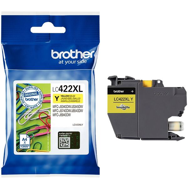 BROTHER LC422XLY HY Ink Cartridge For BH19M/B Compatible with MFC-J5340DW MFC-J5740DW MFC-J6540DW MFC-J6940DW�1500 pages —…