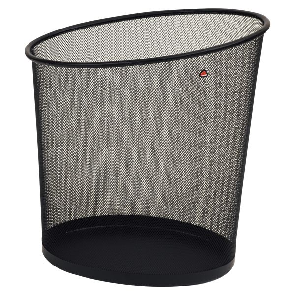ALBA Corbeille à papier "MESHCORB", fil d'acier, 18 L, noir — Corbeilles à papier