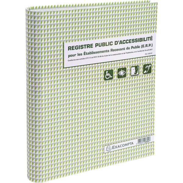 EXACOMPTA Registre "Registre Public d'Accessibilité (ERP)" — Registres & manifolds