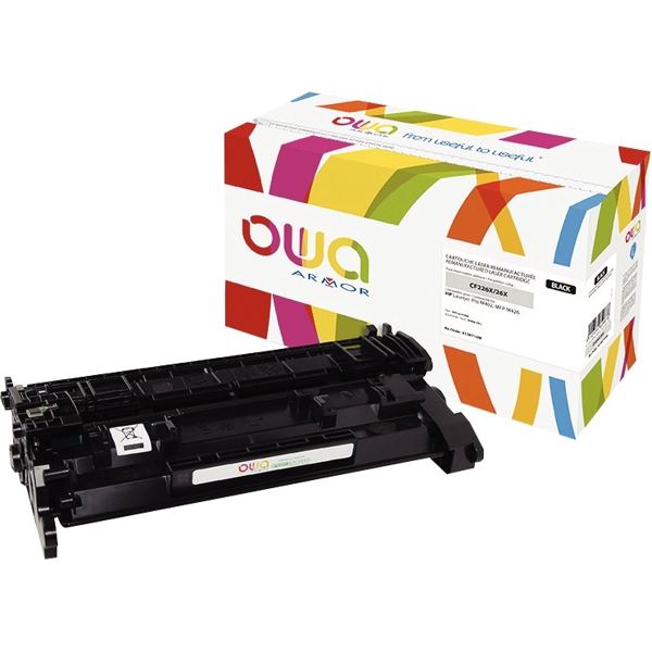 OWA cartouche laser noire haute capacité remanufacturée compatible HP 26X (CF226X) — Consommables informatiques