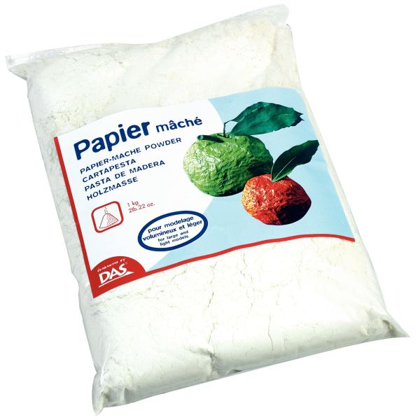 Paquet de 1 kg de poudre pour papier mâché, DAS — TRAVAUX MANUELS