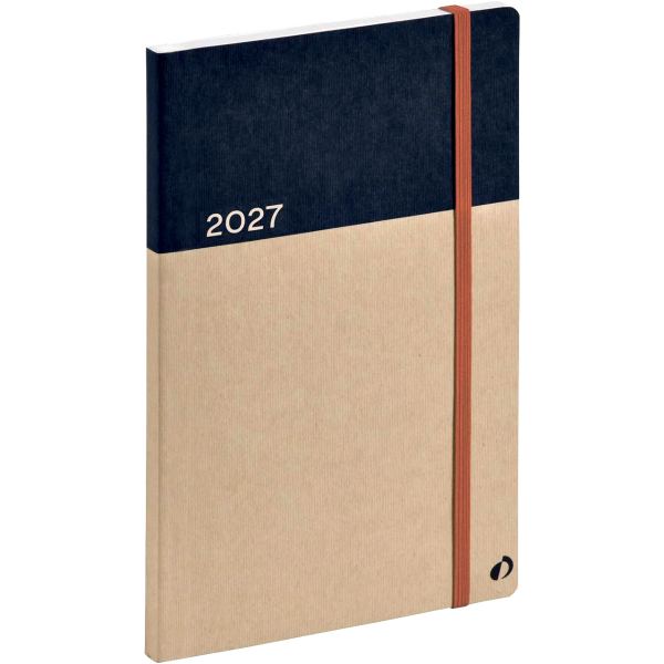 Agenda semainier Arrakis 10x15 cm Marine, N.C — CAHIERS ET DERIVES DE PAPIER