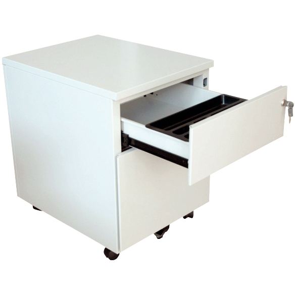 Caisson mobile professionnel en métal 2 tiroirs Gris, N.C — MOBILIER