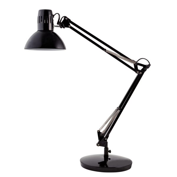ALBA Lampe de bureau "ARCHI", pince/socle, noir — Lampes de bureau
