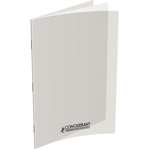 Piqûre 96 pages CONQUERANT, 24x32 cm, 5x5, couv PP incolore — Non classé