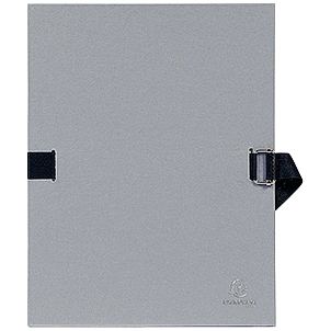 EXACOMPTA Chemise à dos extensible, A4, carton, gris — Chemises & trieurs