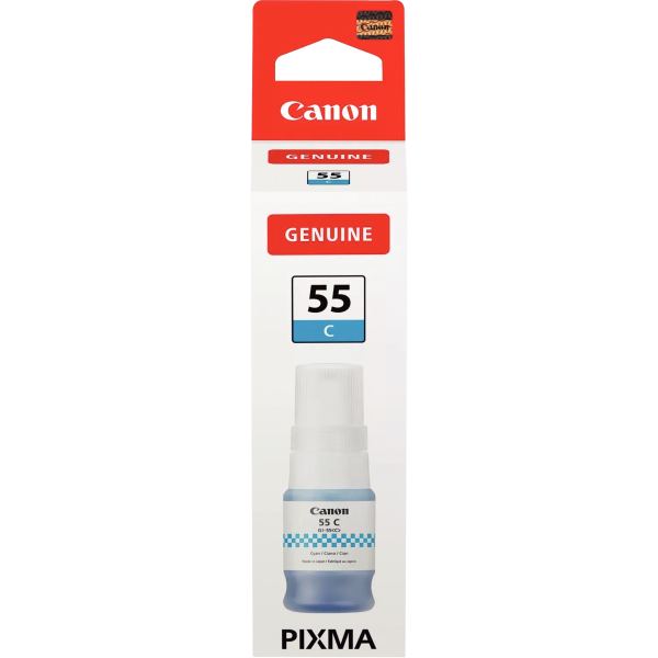 Canon 55 flacon d'encre cyan authentique (GI-55C) — Consommables informatiques