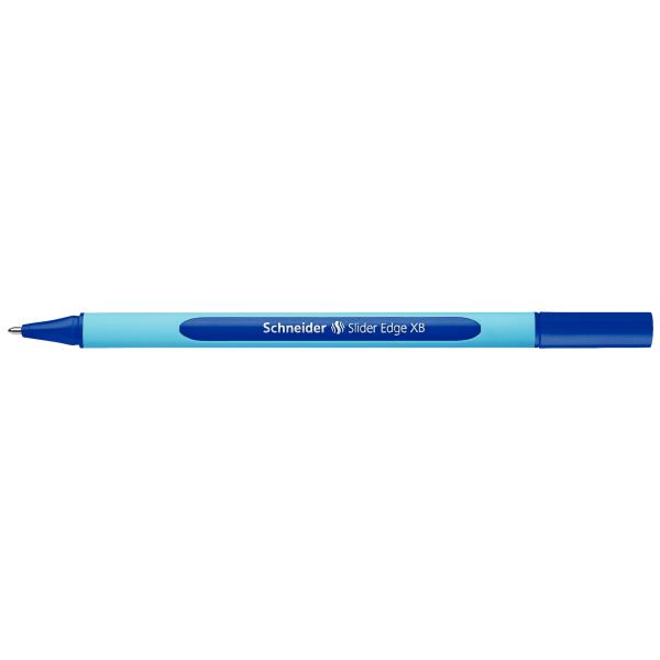 Stylo-Bille Schneider Slider Edge Écriture Large 1mm Corps Triangulaire Caoutchouc Viscoglide Bleu — Écrire et corriger