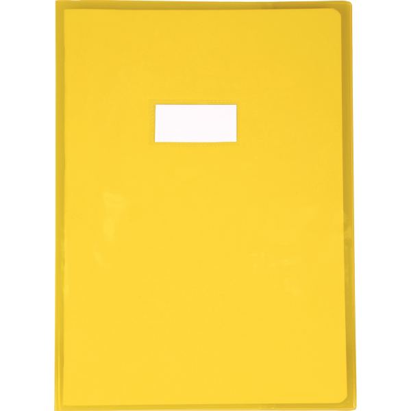 Protège-cahier cristal 21 x 29,7cm 22/100 coloris jaune, Calligraphe — Petit matériel bureau et école