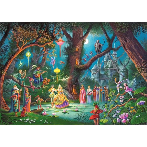 Puzzle en bois d'environ 100 pièces, le mariage d'une fée, PUZZLE MICHELE WILSON — JEUX