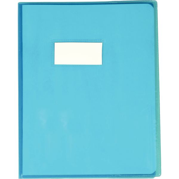 Protège-cahier en PVC 22/100 ème, pour format 17x22 cm, bleu, Calligraphe — Petit matériel bureau et école