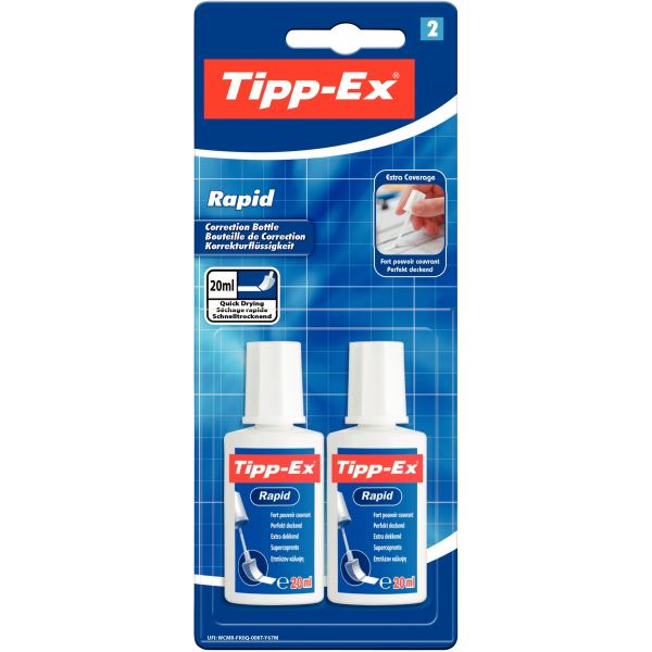 Blister de 2 flacons Tipp-ex rapid — Écrire et corriger