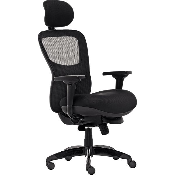 Fauteuil Nardo 24h avec tétière noir, N.C — MOBILIER